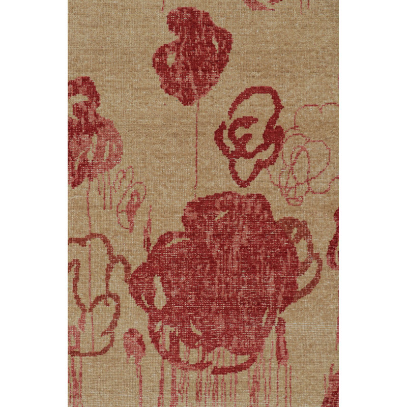 Distressed Homage Hand Knotted Wool Animal Print Area Rug, Rectangle 14' x 20'