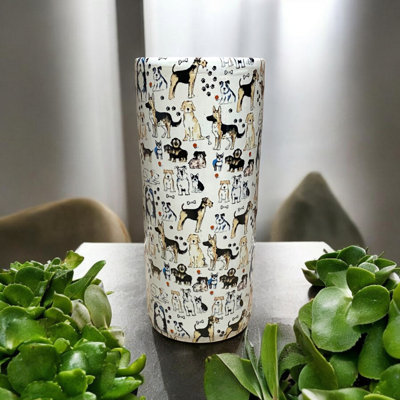 Hand-Finished Cowden Ceramic Umbrella Stand – Vintage Glazed Freestanding Décor for Hallways, Entryways, or Gardens