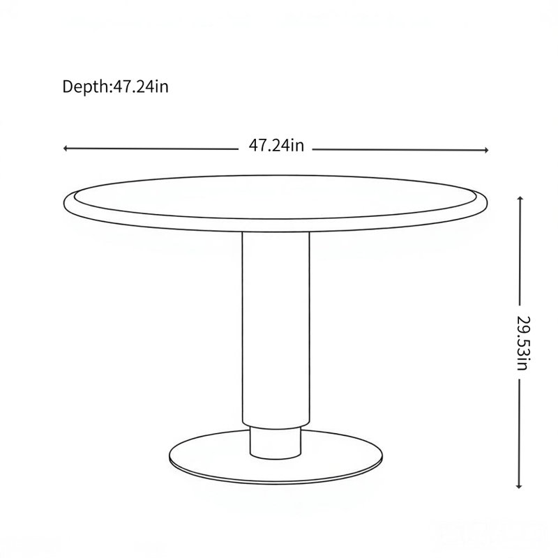 Table de salle à manger moderne, simple et tendance