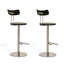 Chaise basse argentée (lot de 2)-24163375