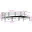 Liesl 190.5cm Wide Wood Patio Sofa-273084304