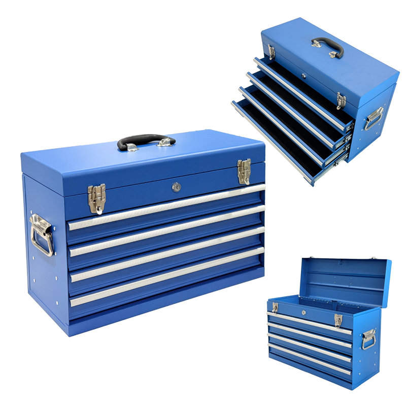 Coffre à outils roulant en métal, Blue