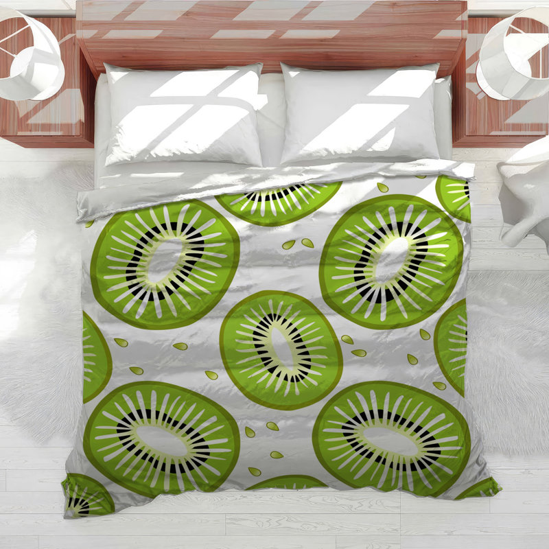 Kiwi Slices Bedding Food Comforter Tropical, Queen Comforter
