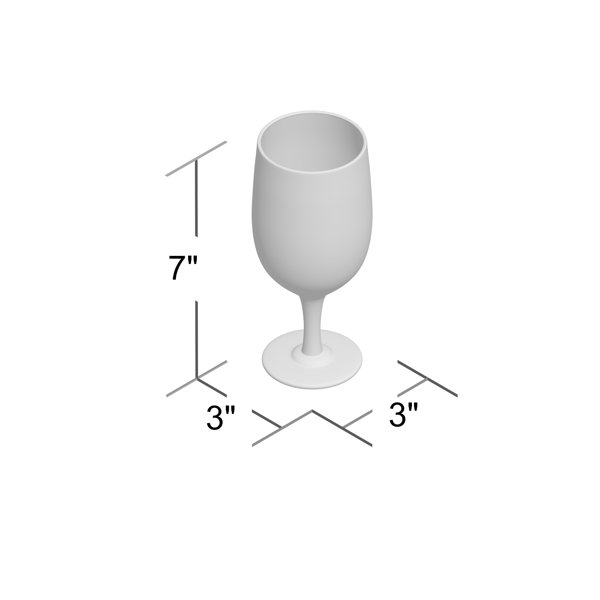 The Elegance Medium Measuring Wine Glass With Measuring Marks