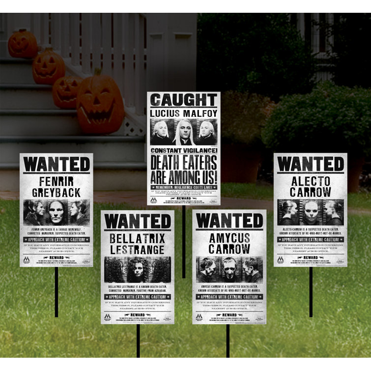 NA Harry Potter Harry Potter Wanted Signs Lawn Decor
