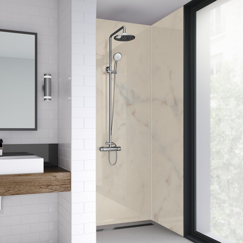 120mm W x 242mm H Decorative Wall Panel with Glass