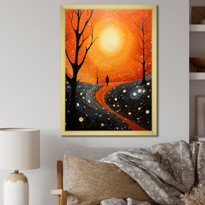 " Orange Tree Aerial Dance Pointillism "