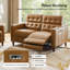 Gurdarshan Leather Dual-Motor Power Reclining Sofa-569113713