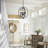 4-Light 16 in. Black Modern Geometric Chandelier Adjustable Lantern Pendant Light Fixture for Dining Room-1937545042