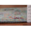 Tapis oriental bleu à motif floral Oushak 4 x 6