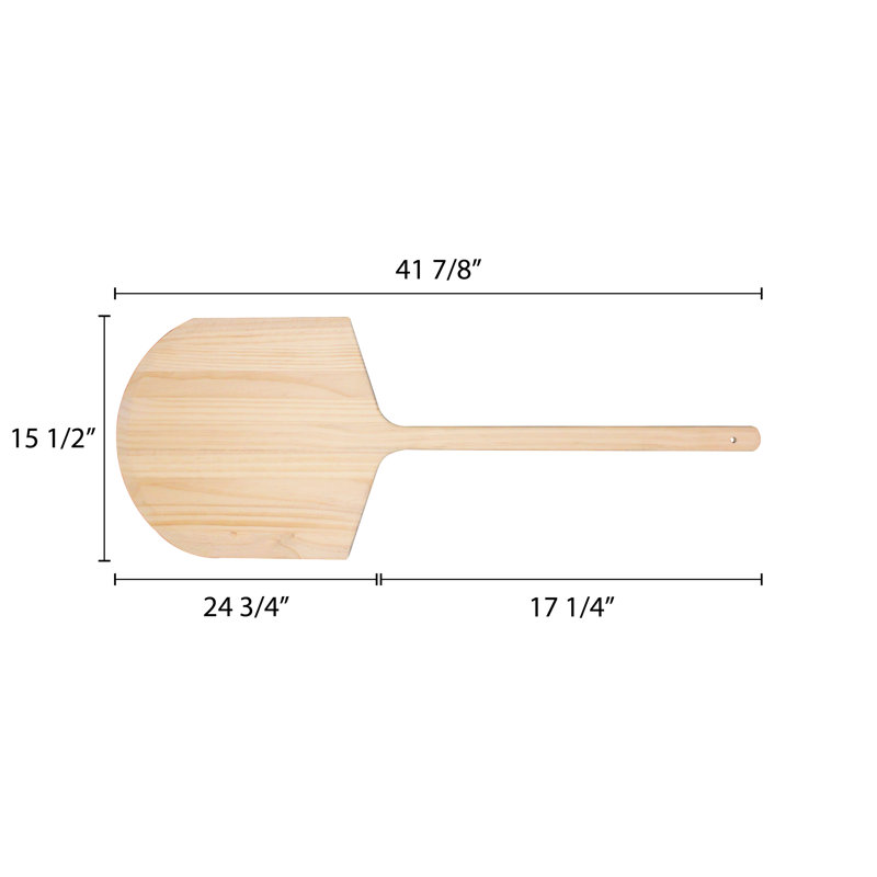Élévateur à pizza en bois thunder group inc., H 0,5 po x l 15,98 po x P 42 po