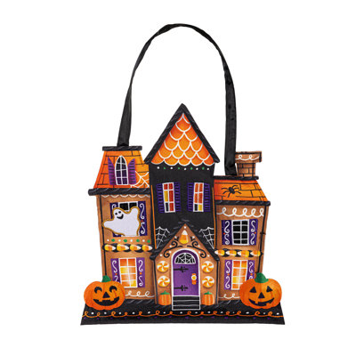 Décoration de porte de maison hantée Trick or Sweets
