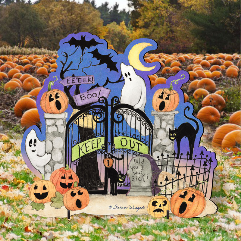 Wood Halloween Decoration