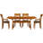 Sarah Solid Wood Top Four Leg Dining Set-16804970-16804981