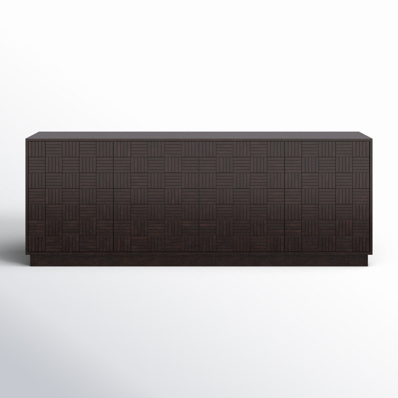 Albis 81'' Dark Brown Mango Wood Sideboard