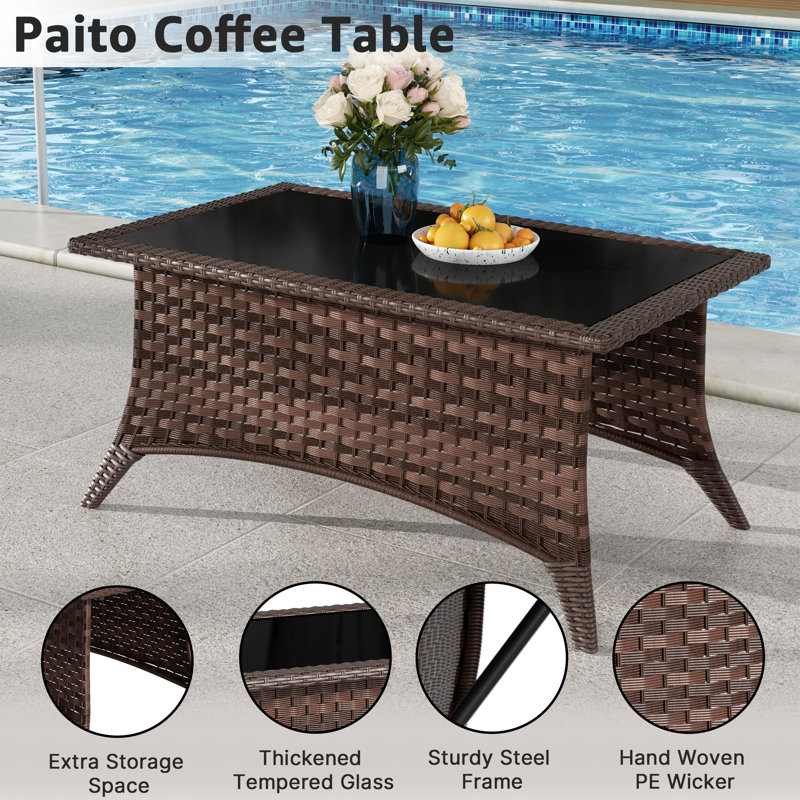 Table basse d'extérieur