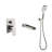 Wall Mounted Waterfall Tub Faucet with Hand Shower 1 Handle Bathtub Faucet Brass-78688314