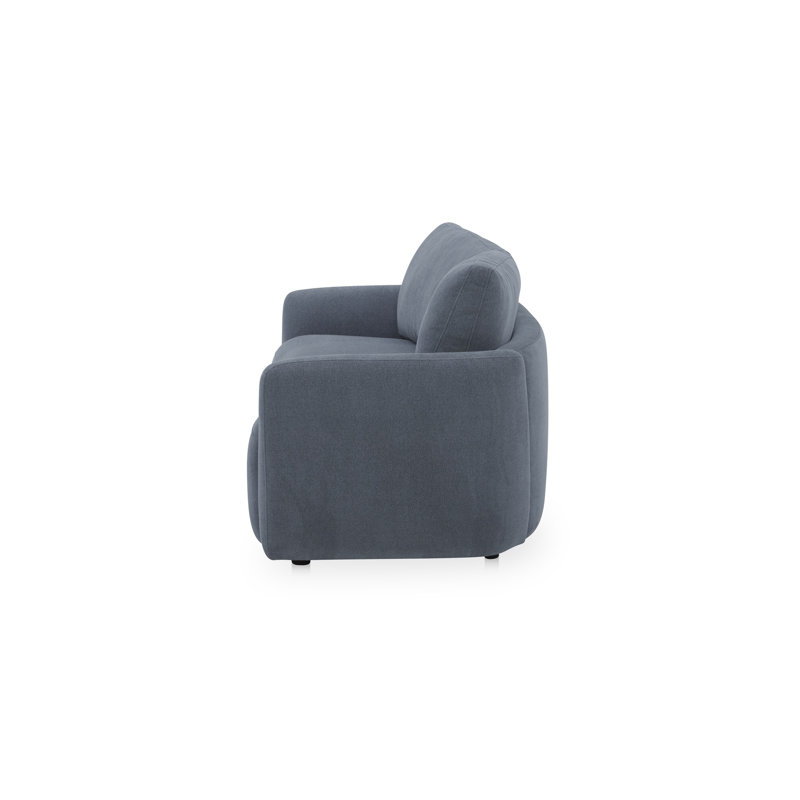 Callie Sofa 91 in. Flecked Oat, Blue, 35.4" H x 91" W x 39.4" D