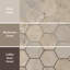 Archai hexagonal 9-1 / 8 po X 10 1/2 po Carreau de porcelaine pour plancher et mur-114376343