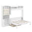 Lit escamotable double avec canapé, USB et lumière-1809035262-1809035263