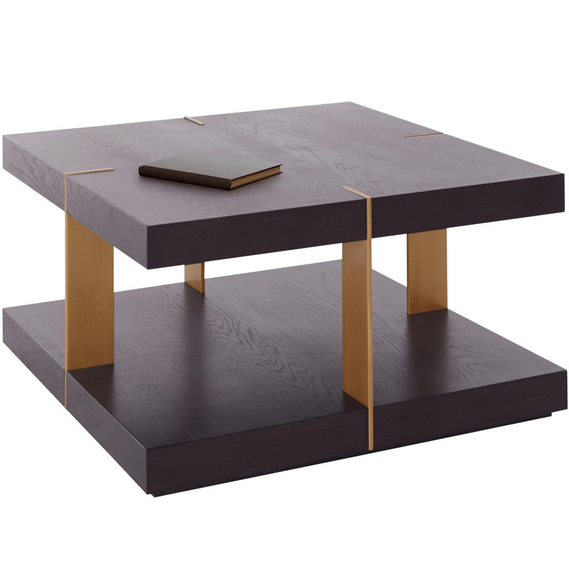 Taverna Floor Shelf Coffee Table, 38 x 90 x 90