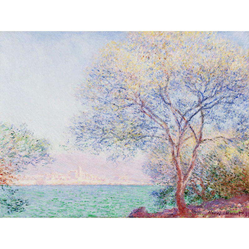 Morning, Antibes by Claude Monet - Wrapped Canvas Painting, 70cm H x 100cm W x 4cm D
