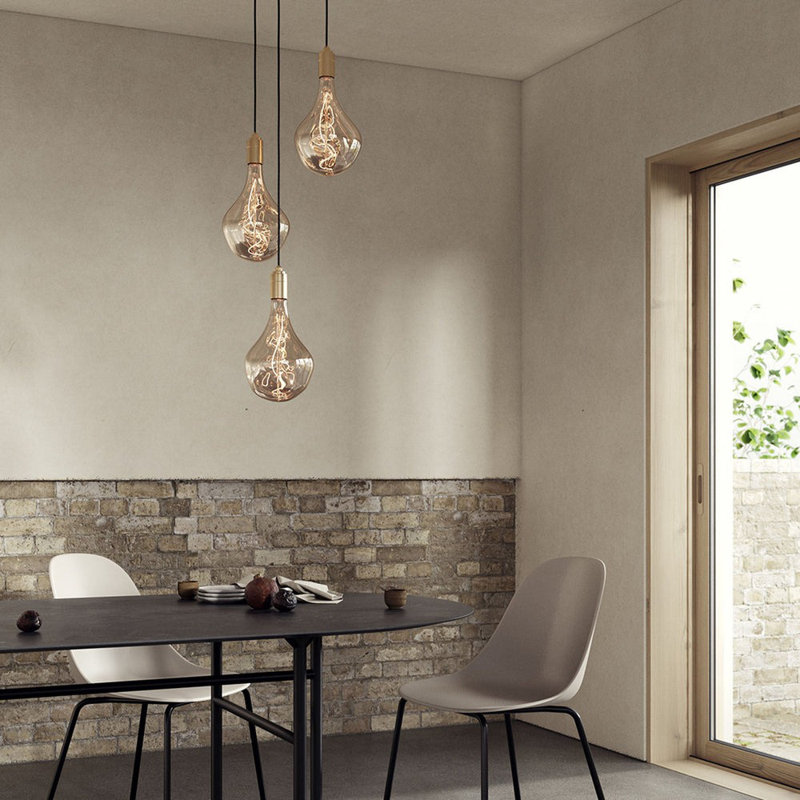 Ensemble de luminaires suspendus en laiton avec Voronoi II US, Laiton