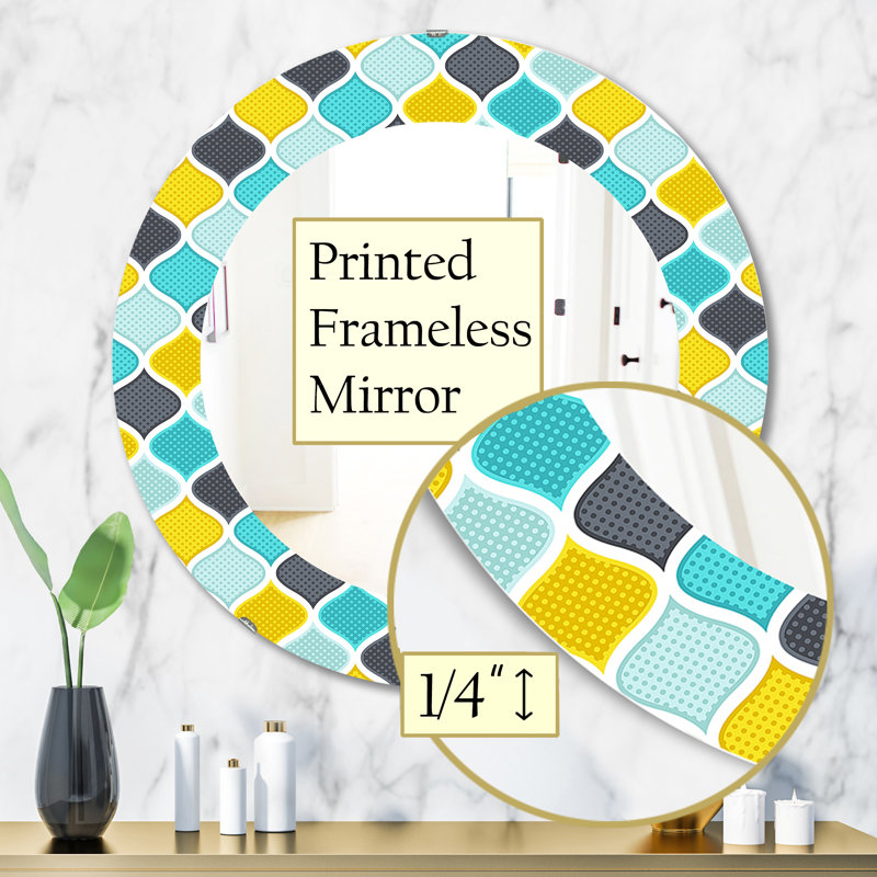 Miroir d'appoint mural Ornament, H 31,5 po x l po