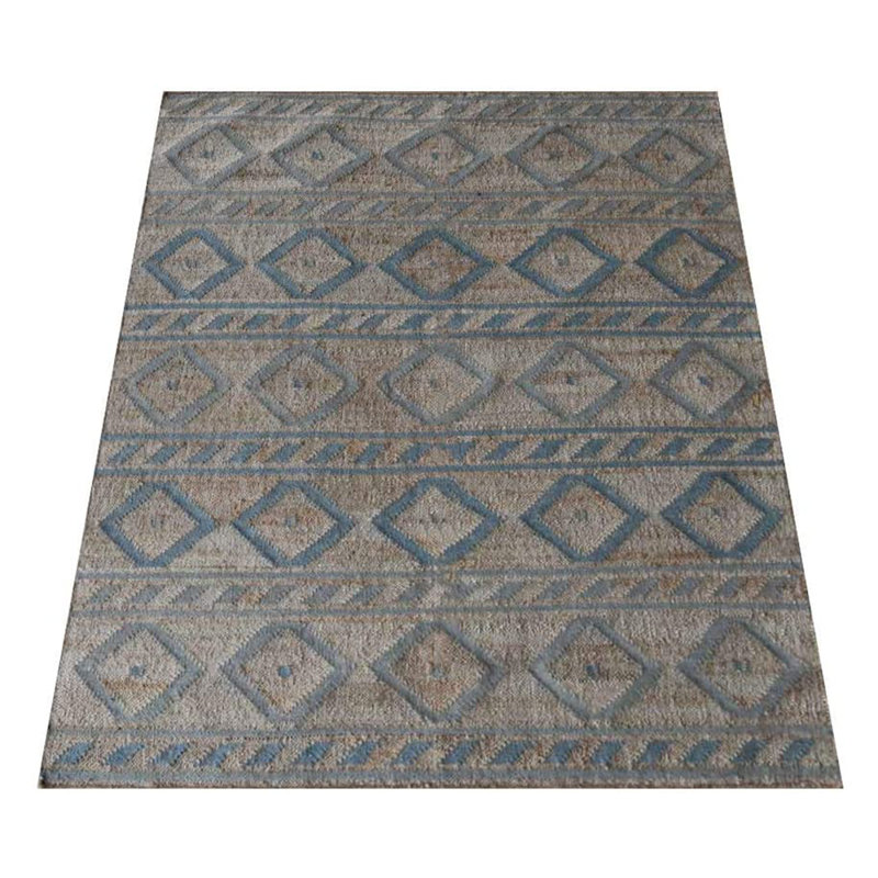 Tapis rectangulaires en jute tissé à la main et à plat Kahl Kahl, Rectangle 6 pi x 9 pi