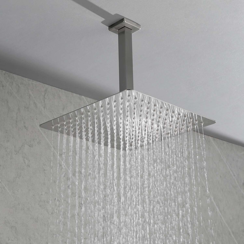 Pomme de douche double, Nickel brossé