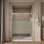 Elate Tall Sliding Shower Door, 75-1/2-In H X 62-1/4 - 65-5/8-In W With Heavy 5/16-In Thick Crystal Clear Glass With Privacy Band
