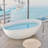 66.9'' x 29.5'' Soaking Solid Surface Bathtub