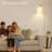 Floor Lamps For Living Room, Modern LED Standing Reading Light For Bedroom With Glass Shade, Tall Industrial 3 Colors Dimmable Pole Lamp With Foot Control For Home Office Corner Decor (Black)-368342900