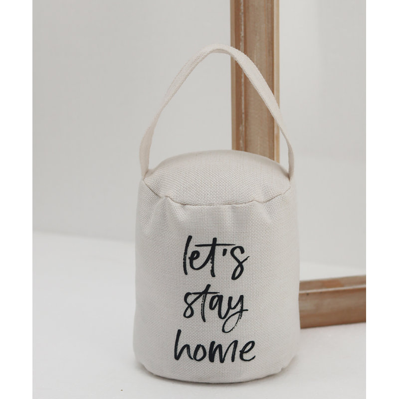 Arrêt de plancher en tissu Let’s Stay Home