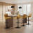 Swivel Upholstered Adjustable Height Counter Stool-88710707