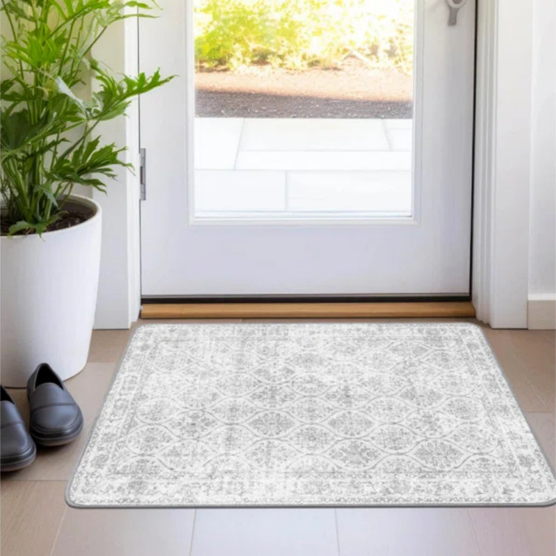 Area Rugs for Living Room, Machine Washable Non Slip Vintage Retro Rugs, Rectangle 8' x 10'