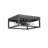 Jean-Philippe 2 Light Square Black Flush Mount-1976606642