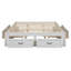 Lit plateforme avec 6 tiroirs de rangement-45441298