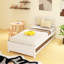Twin Size Platform Bed Wood Bed Frame With Trundle-108813630
