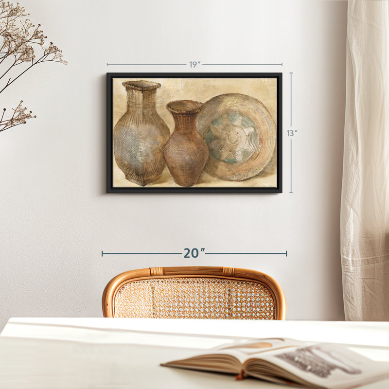 «Woven Vessels II Wall Art», H 19 po x l 13 po