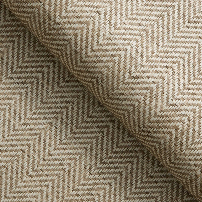 Mid-scale Herringbone Paperweave Authentic Grasscloth