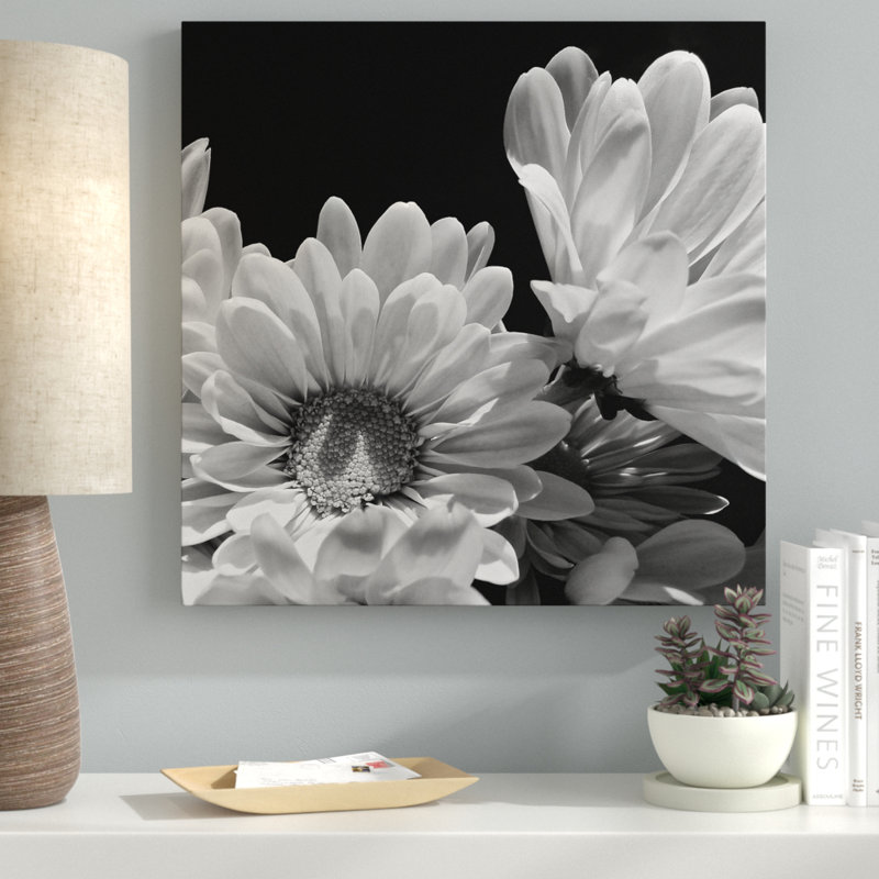« cascade éblouissante bw i », reproduction de photo sur toile tendue