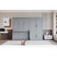 Grand lit escamotable mural avec placard, gris-1351773165