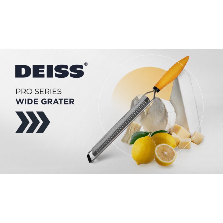 Lemon Zester & Cheese Grater Premium Stainless Steel - A Sharp