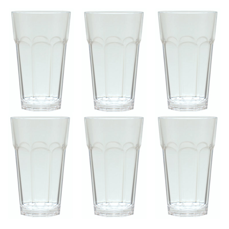Mcanulty 18oz. Acrylic Drinking Glass Set