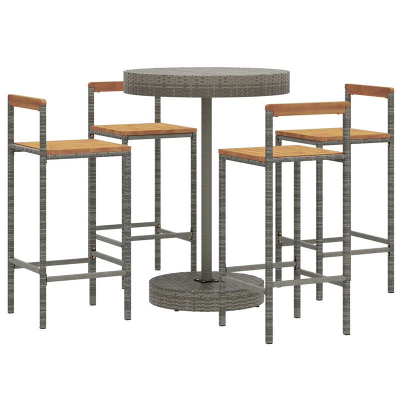 Alisme 40cm Bar Set, Grey