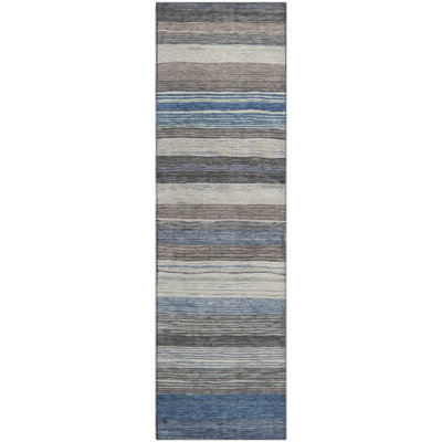 Premium Machine Washable Hedden AMF1703 Stripes Rug