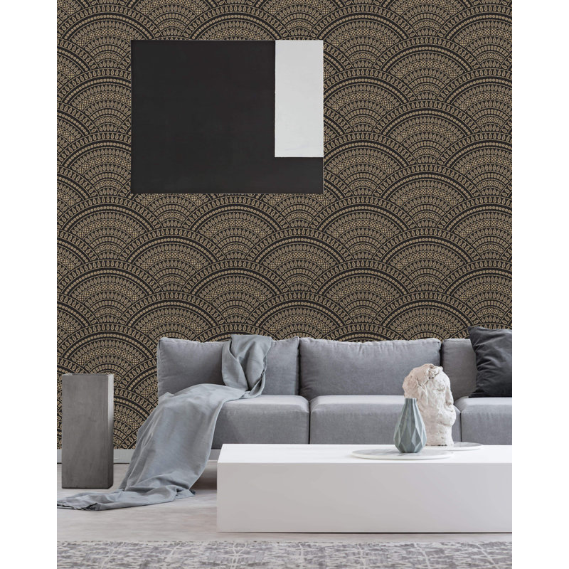 Rouleau de papier peint adhésif Brekstad, L 10,42 pi x l 25 po