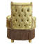 Tabouret de coiffeuse en velours Jeramee