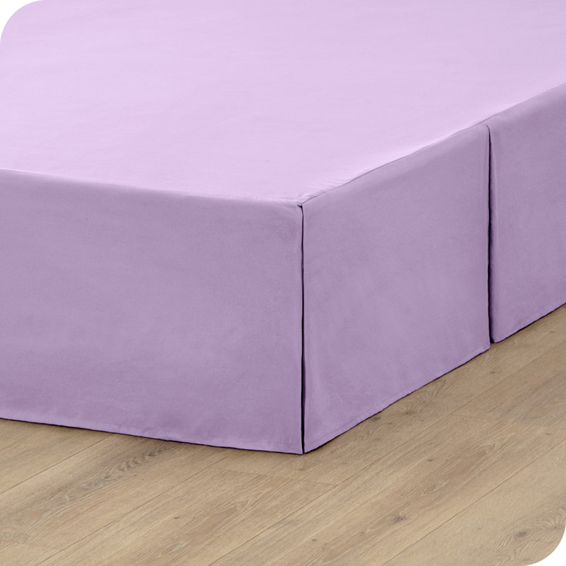 Tailored 15" Pleated Bed Skirt, Twin XL, Lavender